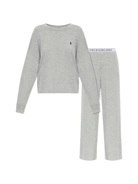 Ριγέ τοπ Polo Ralph Lauren με κέντημα μαύρο
