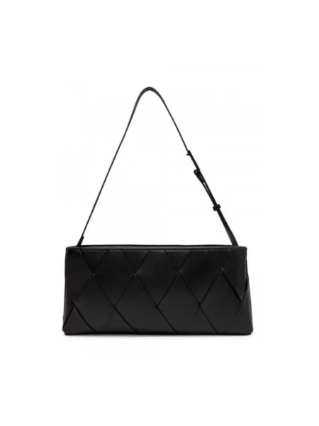Calvin Klein Torebka Ck Woven Elongated Shoulder Bag czarny