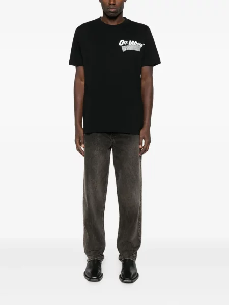 Tricou Off-white cu imagine alb
