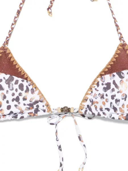 Top Banana Moon cu imagine cu model leopard alb