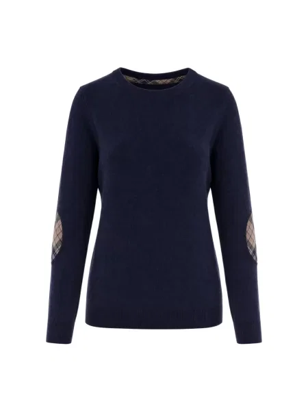 Barbour Sweter Pendle Granatowy niebieski
