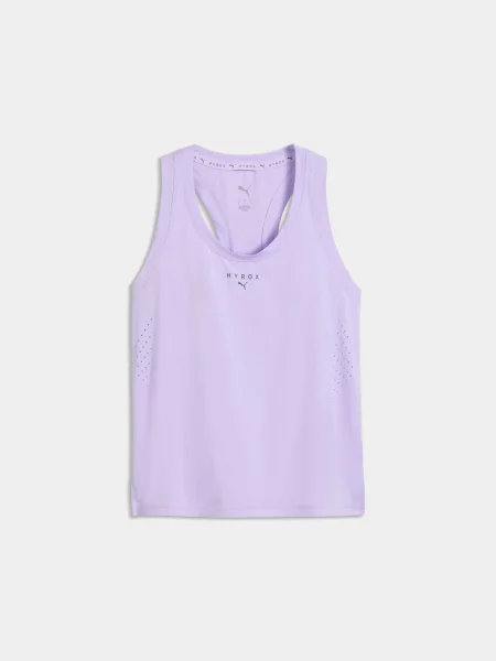 Спортивна майка PUMA W x Hyrox Pwrmode Tank комбінований верх фіолетовий