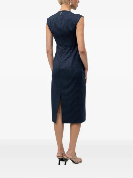 Rochie midi Hugo cu volane albastru