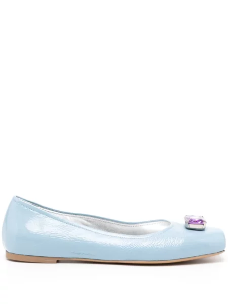 Kožené baleríny Madison.maison modré