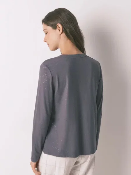 Піжамний лонгслів women'secret сірий