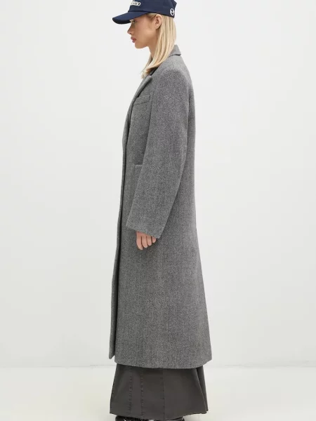 Μάλλινο παλτό Sportmax Billy γκρι