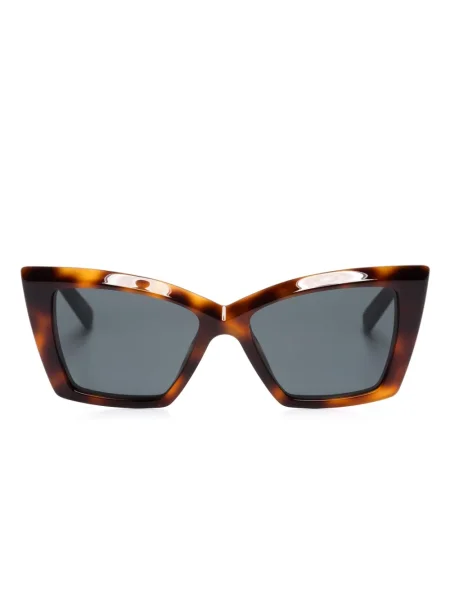 Слънчеви очила Saint Laurent Eyewear кафяво