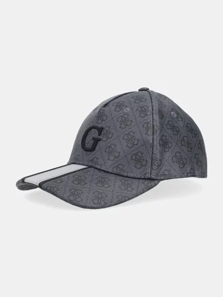 Шапка с козирка Guess LONDON черно