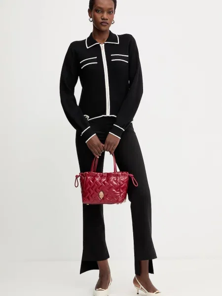 Liu Jo cardigan cu amestec de mătase negru