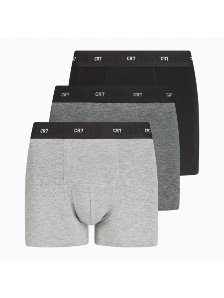 Pantaloni boxeri Bamboo Trunk FSC pentru bărbați Bamboo Trunk FSC 3 perechi negru/gri gri închis/gri negru