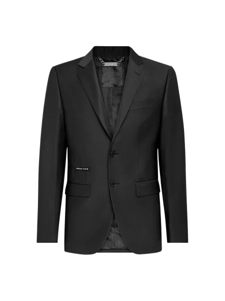 Marynarka Philipp Plein wełniana czarna