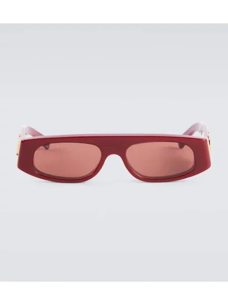 Sončna očala Gucci brez pet z avtogramom rdeča