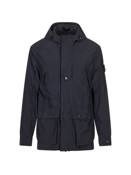 Geacă Stone Island cu strasuri albastru