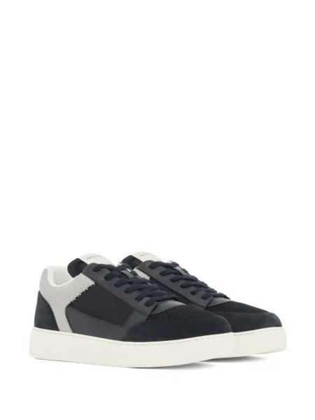 Fűzős csipkés sneaker Emporio Armani kék
