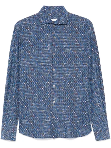 Košile Orian s potiskem modrá