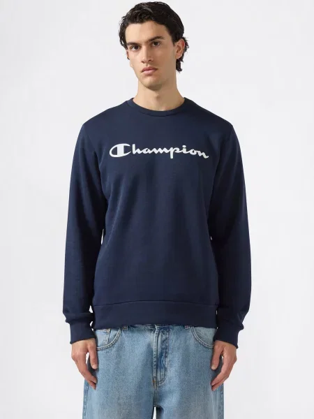 Hanorac crewneck Champion alb