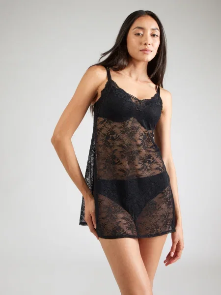 Spalna srajca Dorina črna