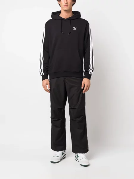 Stahovací šňůrka mikina s kapucí Adidas s autogramem černá