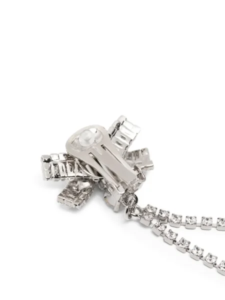 Naušnice Alessandra Rich s mašnom srebrena