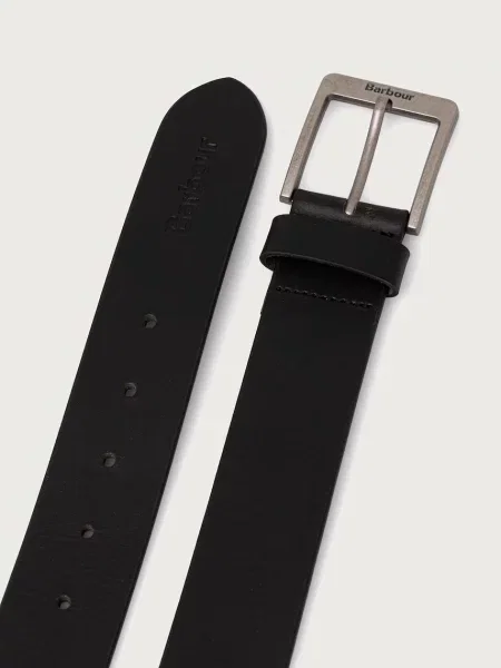 Barbour curea pentru bărbați din piele negru
