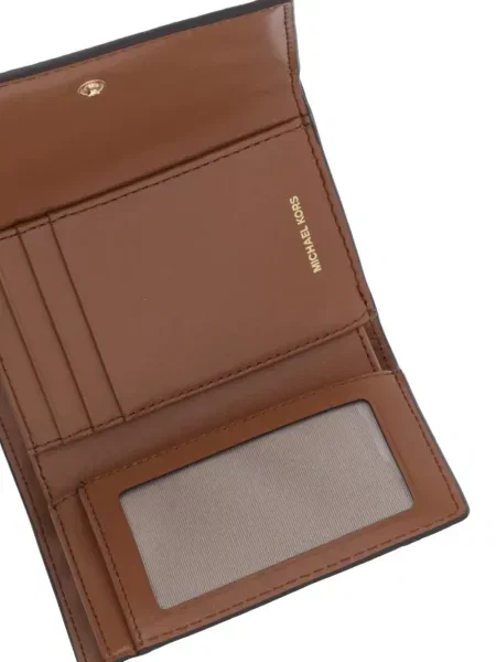 Portofel Michael Michael Kors cu volane plisat de lână negru