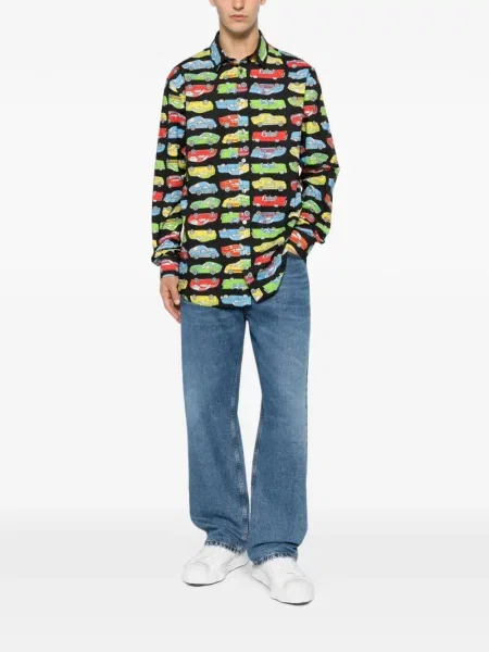 Cămașă Moschino cu imagine negru