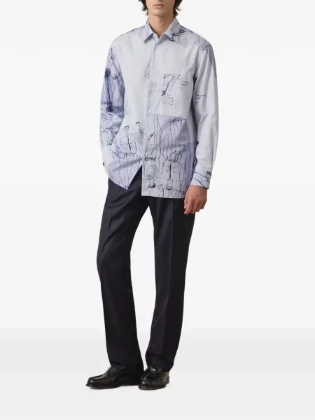 Cămașă Paul Smith cu dungi albastru