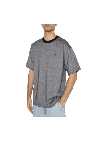 T-shirt z wyhaftowanym logo Carhartt Work In Progress czarna