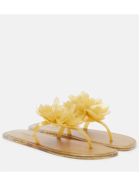 Chiloți tanga Farm Rio cu model floral galben