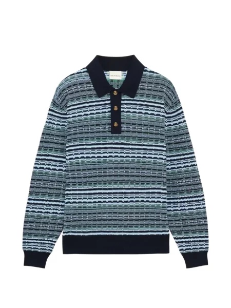 Dugo polo majica Drôle De Monsieur plava