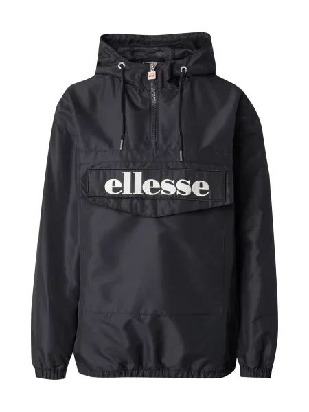 ELLESSE Prechodná bunda Montitaz / šedobiela čierna