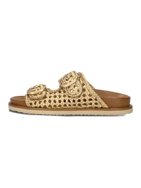 Klapki Inuovo skórzane biznesowe żółte