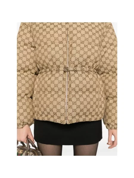 Kurtka Gucci pikowana brązowa