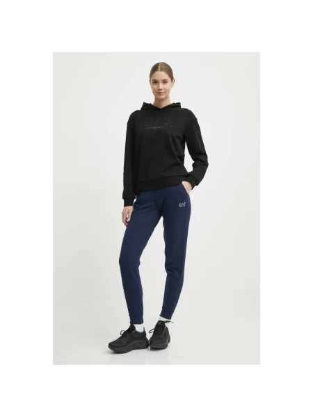Spodnie dresowe Ea7 Emporio Armani niebieskie