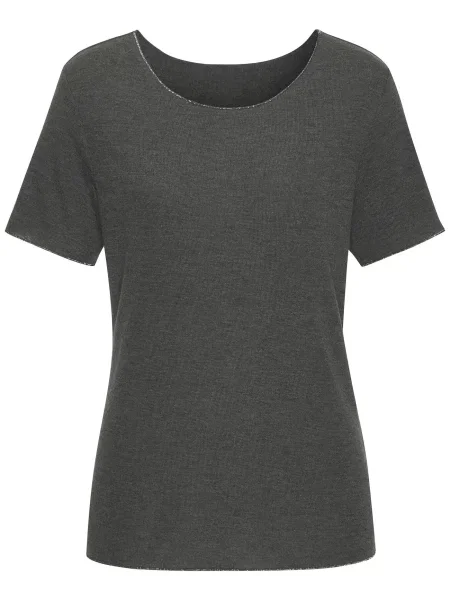 LASCANA Pulover metalic gri