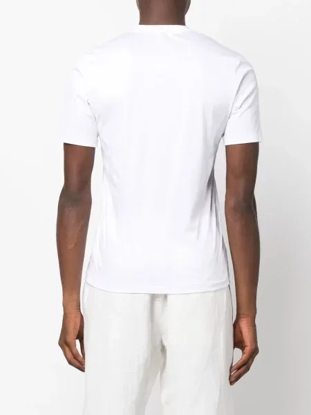 Тениска Zimmerli с кръгло деколте бяло