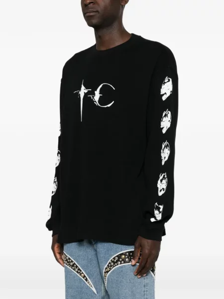 Hanorac Thug Club cu imagine negru