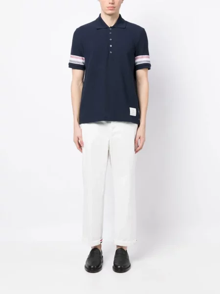 Polo marškinėliai Thom Browne mėlyna
