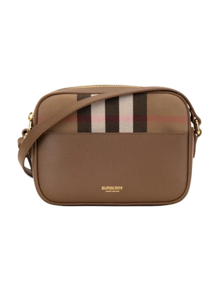 Torebka Burberry skórzana brązowa