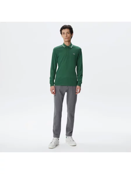 Поло Lacoste зеленое