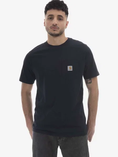 Carhartt Wip Koszulki Mężczyzna L S/S Pocket T-Shirt niebieski