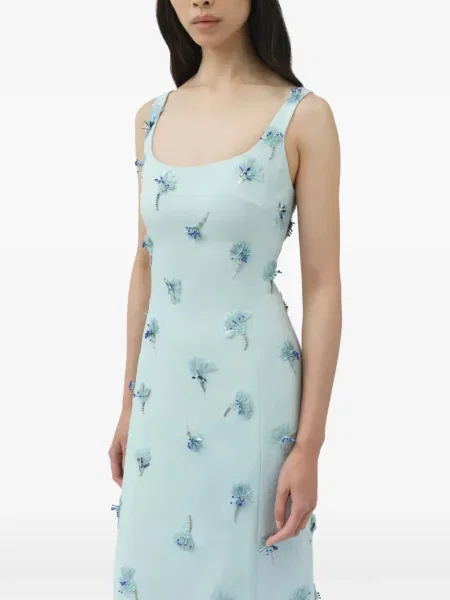 Rochie Simkhai cu model floral albastru