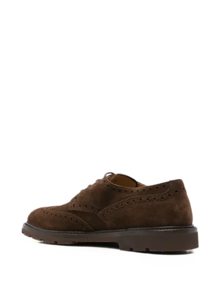 Brogues Henderson Baracco με κορδόνια σουέτ καφέ
