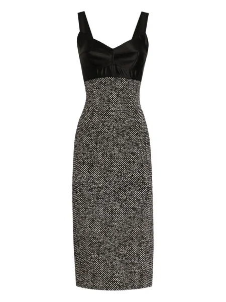 Rochie midi Dolce & Gabbana până la genunchi de costum negru