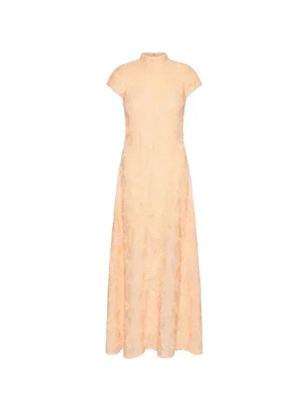 Rochie florală Rotate Birger Christensen cu model floral de costum portocaliu