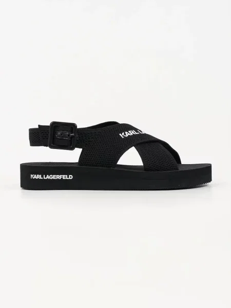 Karl Lagerfeld sandale cu călcâiul deschis pentru bărbați Atlantik negru
