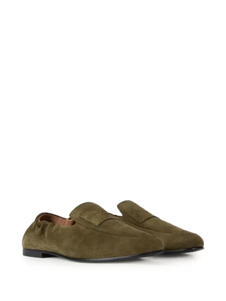 Pantofi loafer Givenchy din piele de căprioară verde