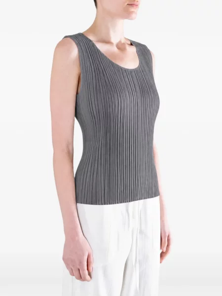 Αμανικας τοπ Pleats Please Issey Miyake γκρι