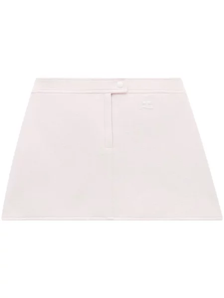 Mała mały spódnica mini Courreges w kształcie litery A różowa