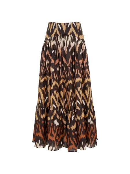 Fusta maxi Zimmermann cu imagine negru
